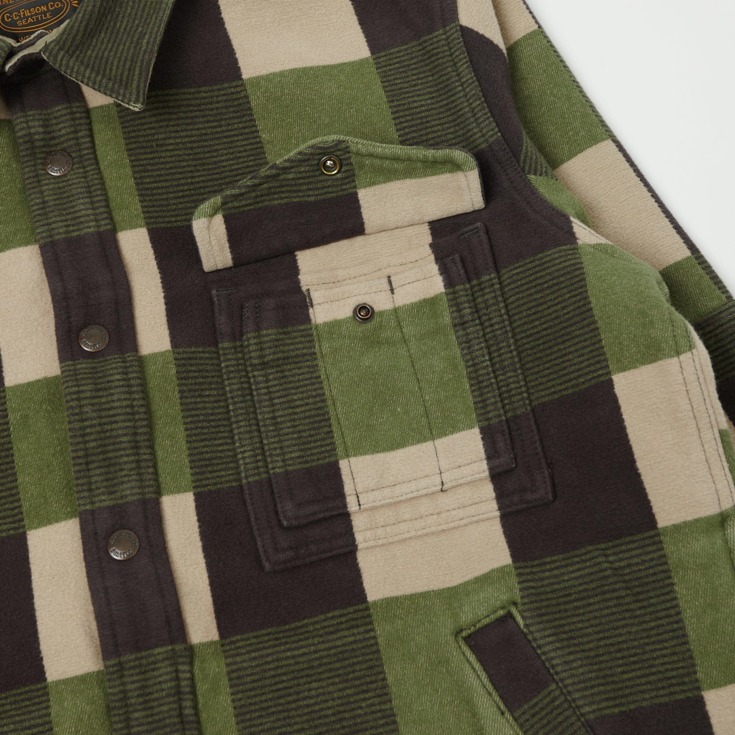 Filson Beartooth Camp Jacket - Cinder Olive Check