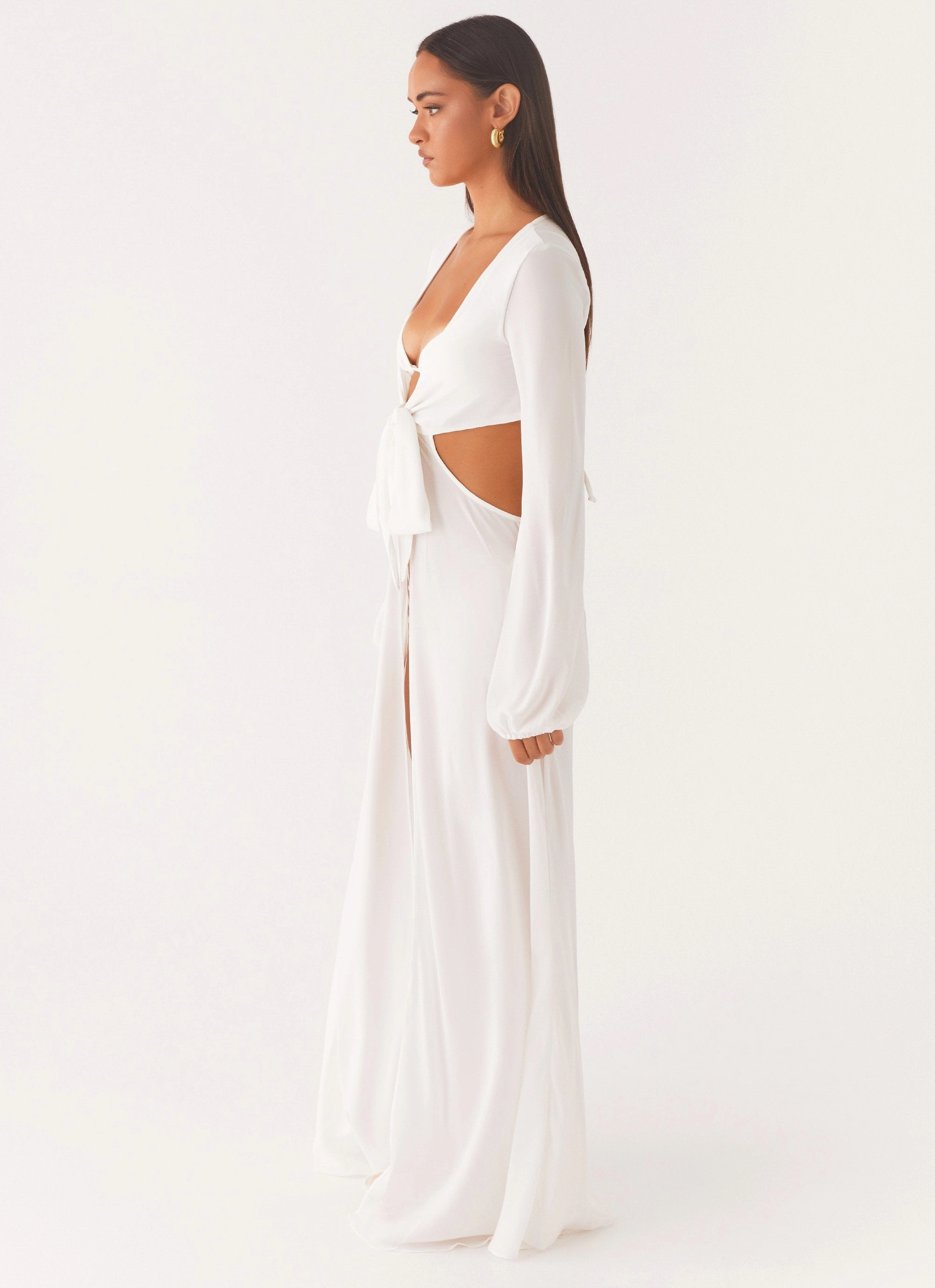 Coastal Maxi Dress - White Gift-Worthy Refined Style