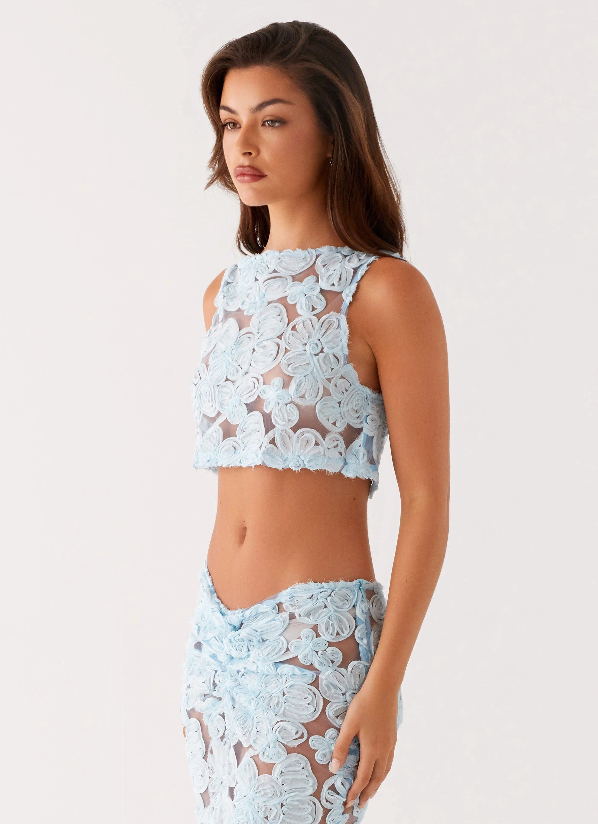 HypoallergenicMaterial Fiorella Floret Top - Blue