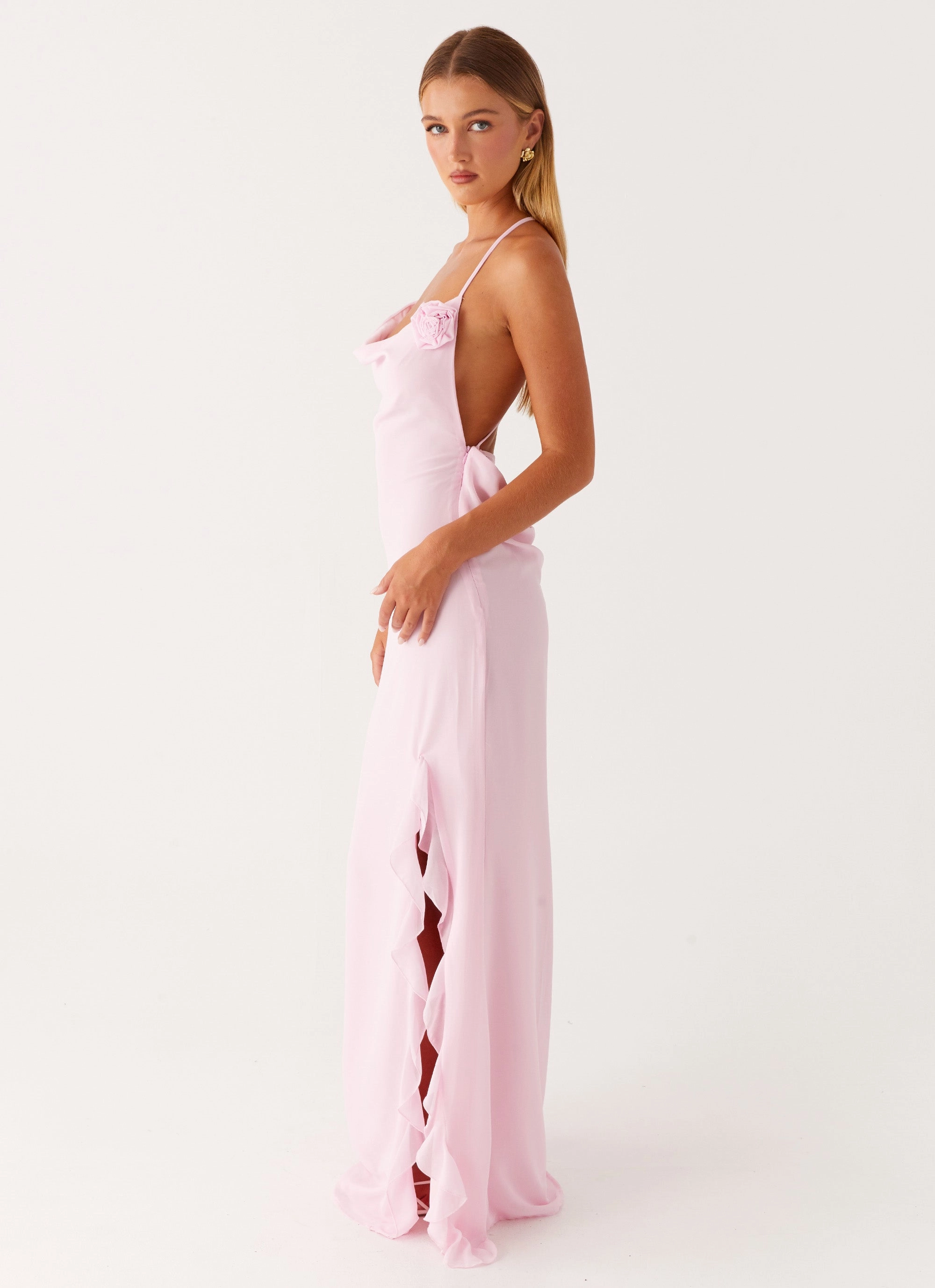 First Class Maxi Dress - Pink EasyCareMaterial