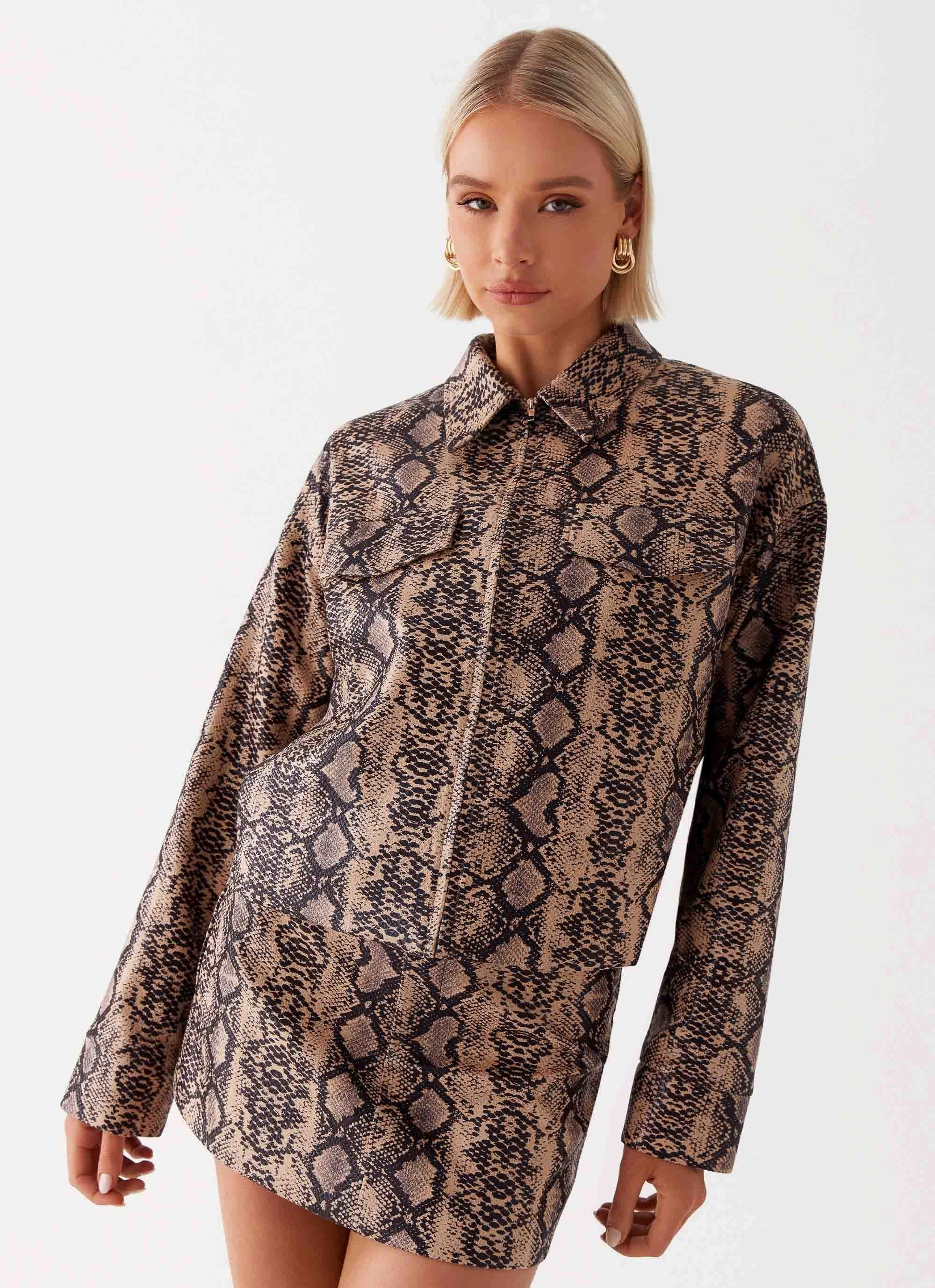 Advanced Insulation Bethany Oversized Jacket - Snake