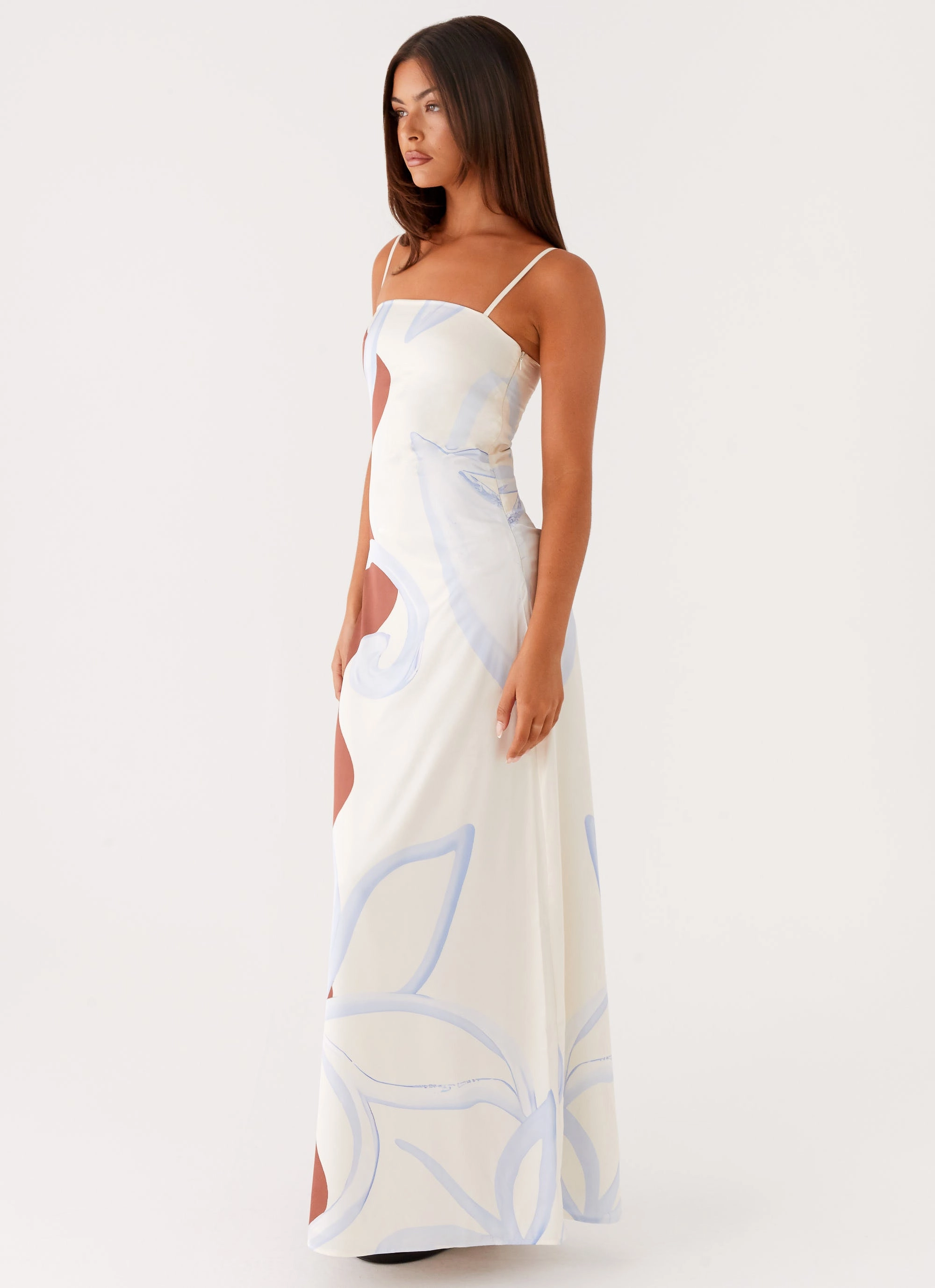 DurableStitching Simple Comfort Aster Bloom Maxi Dress - Bloom Wave Print