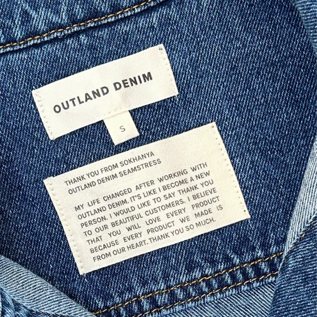 OUTLAND DENIM Elise Mid Straight Jean, Snow White Hidden Pocket System Relax Mode