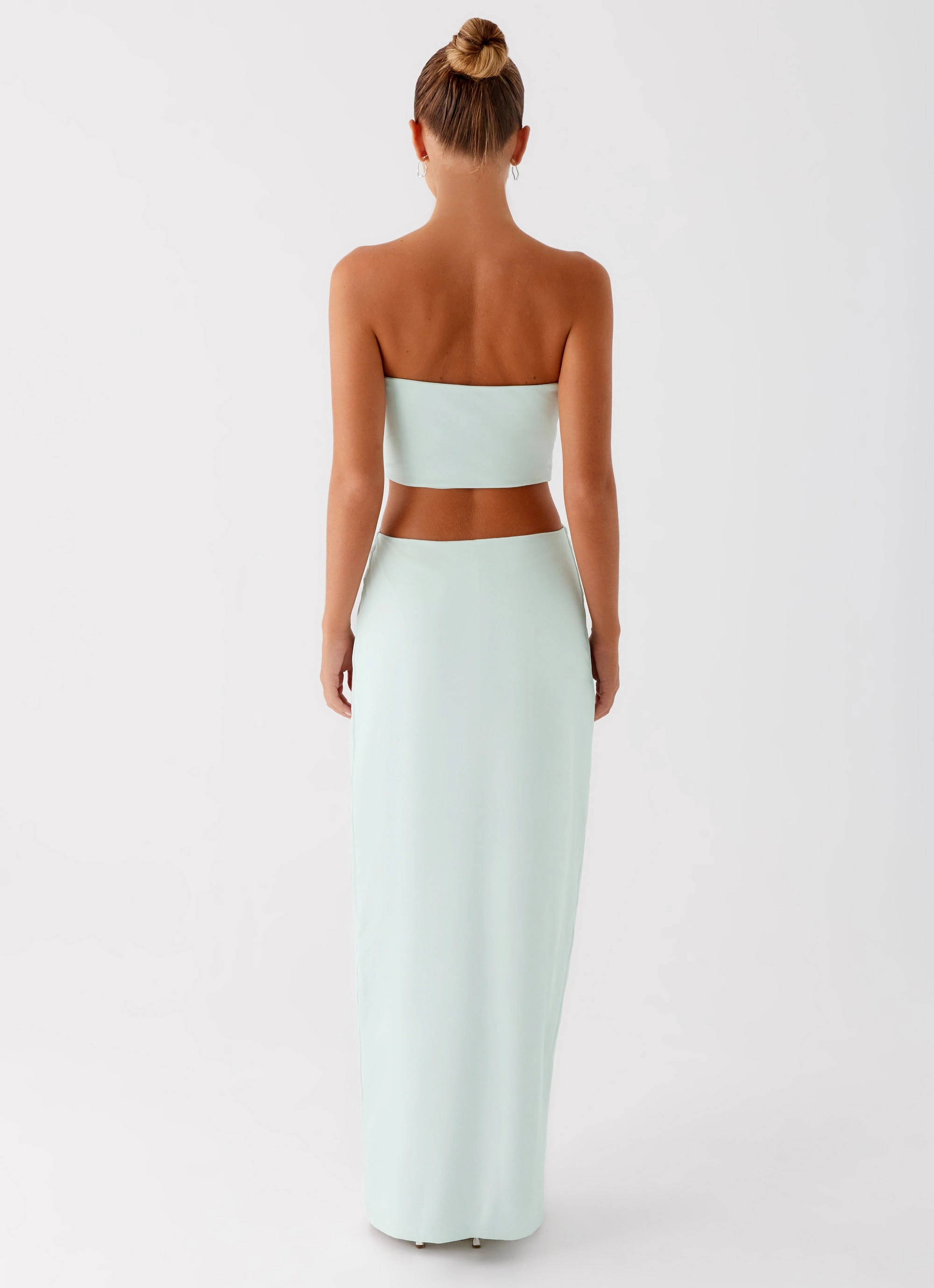 Cool Tone Effortless Look Mayfair Maxi Dress - Mint
