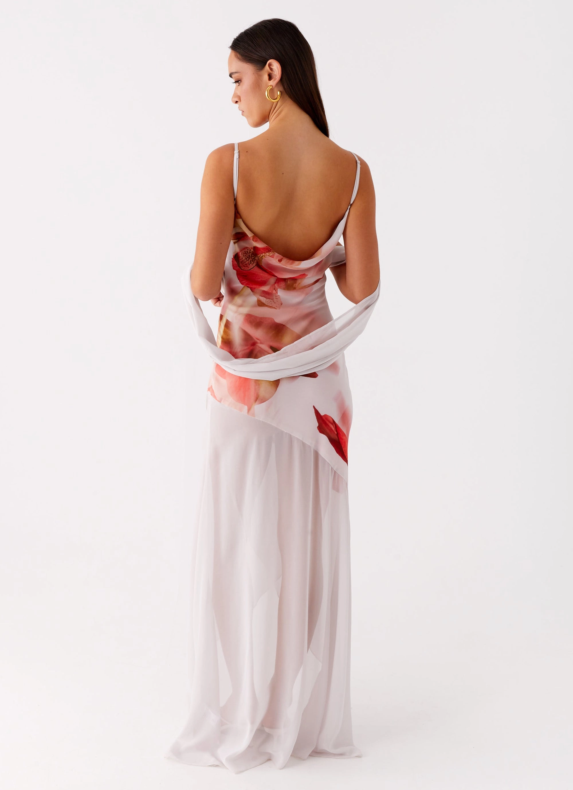 Flared shape Moment Light Loire Maxi Dress - Peach Rose