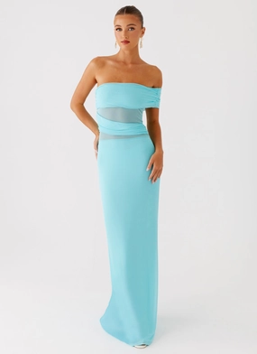 Flawless Construction Lumi Maxi Dress - Turquoise Fresh Motion Comfort and Elegance Lumi Maxi Dress - Turquoise