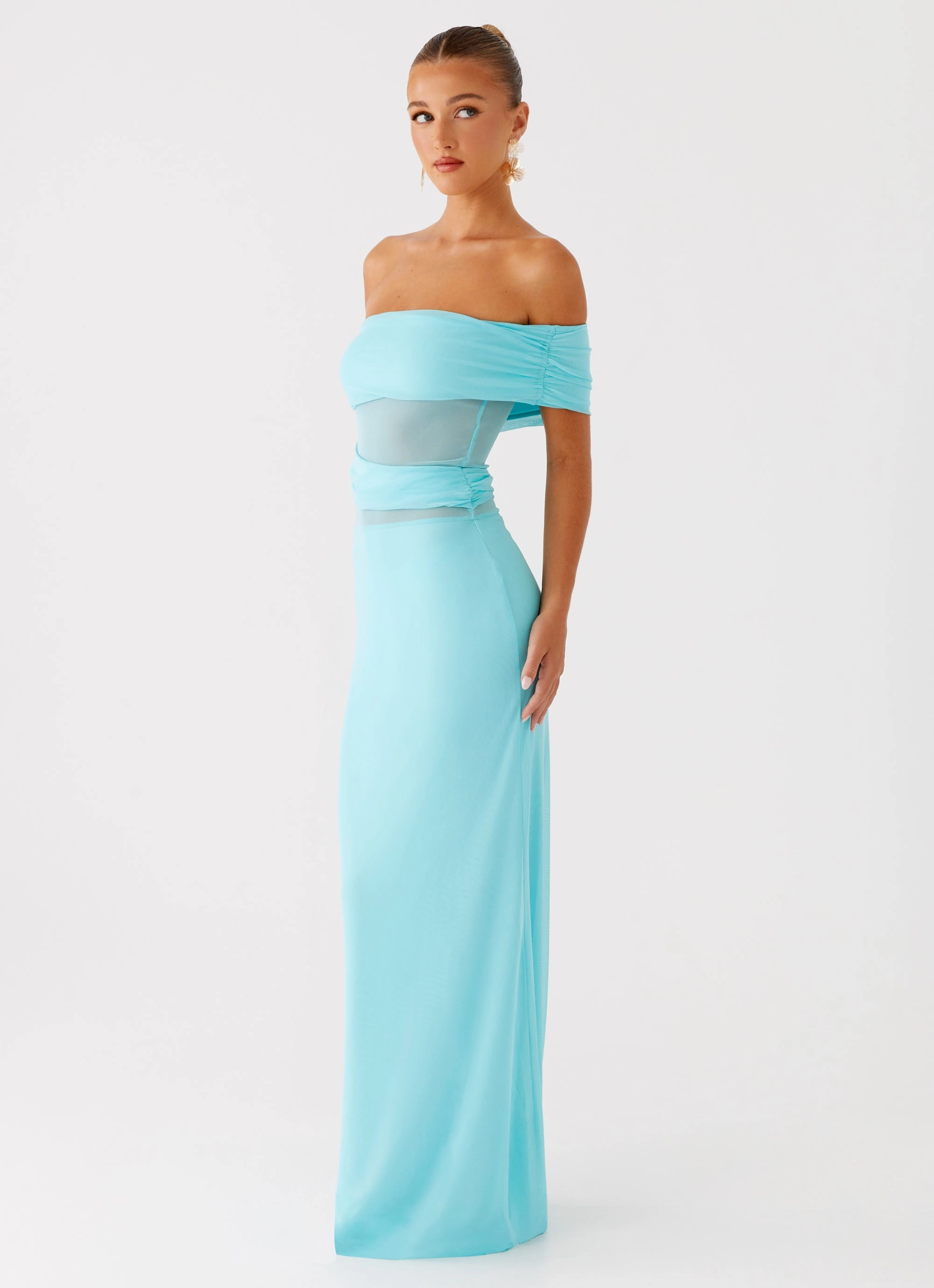 Modern and Stylish Lumi Maxi Dress - Turquoise
