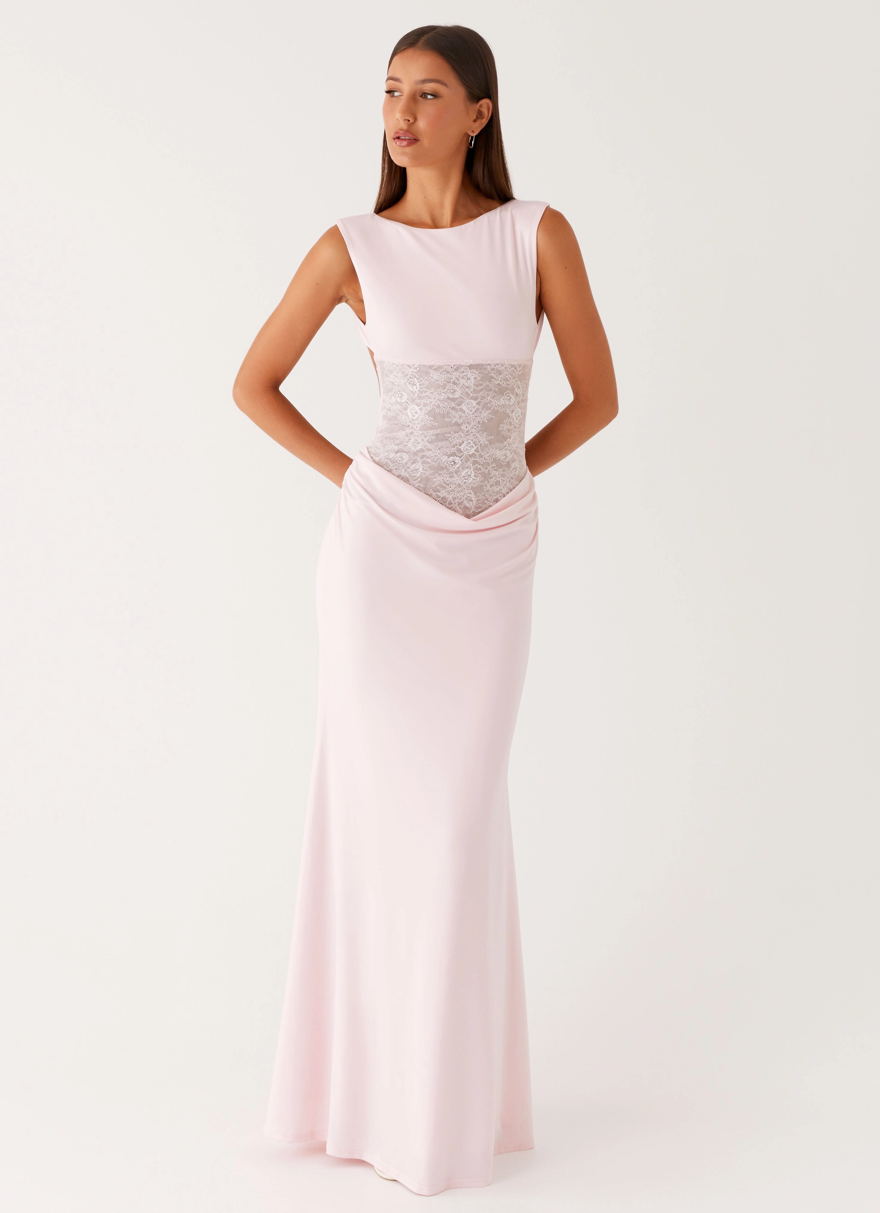 Love Tease Maxi Dress - Baby Pink Cozy And Stylish Urban appeal