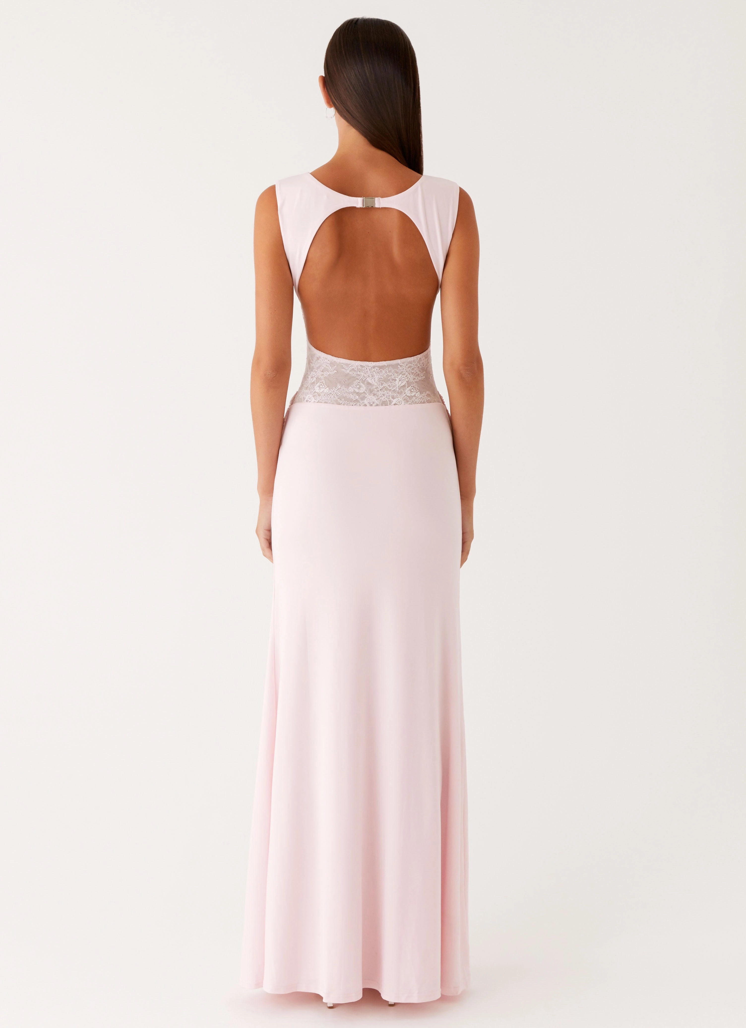 Work Chic Ankle-length Love Tease Maxi Dress - Baby Pink