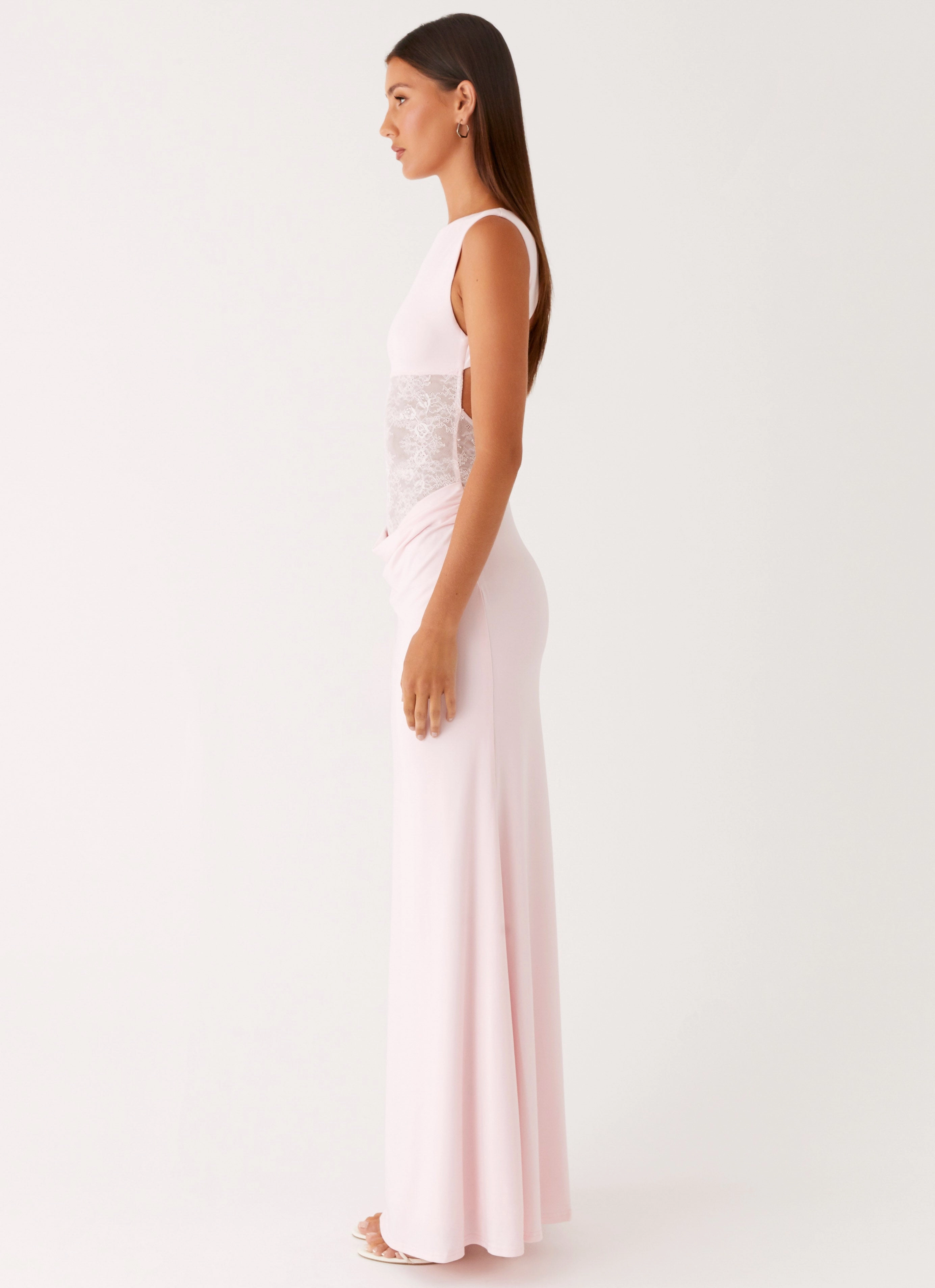 Cool Texture Cool Form Love Tease Maxi Dress - Baby Pink