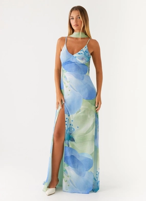 Refined Style Soft Design Sanctuary Maxi Dress - Flower Print