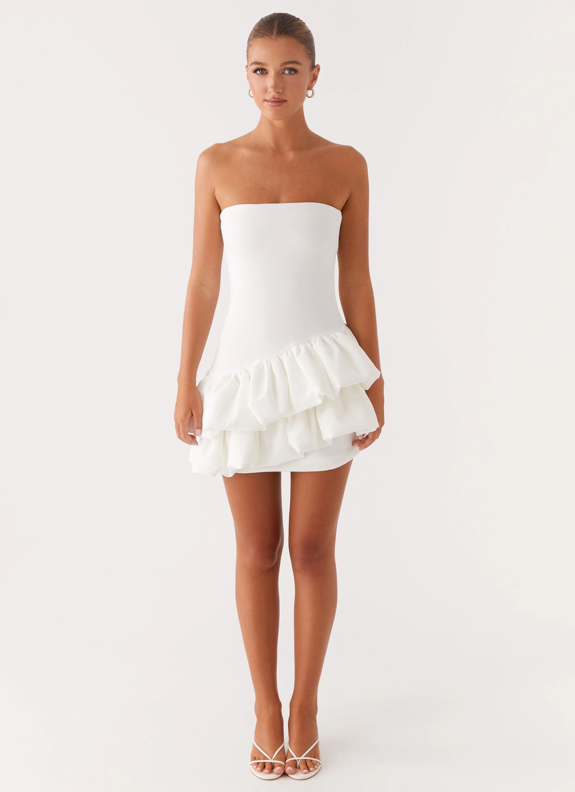 Light Fabrication Cool Season Marie Mini Dress - White