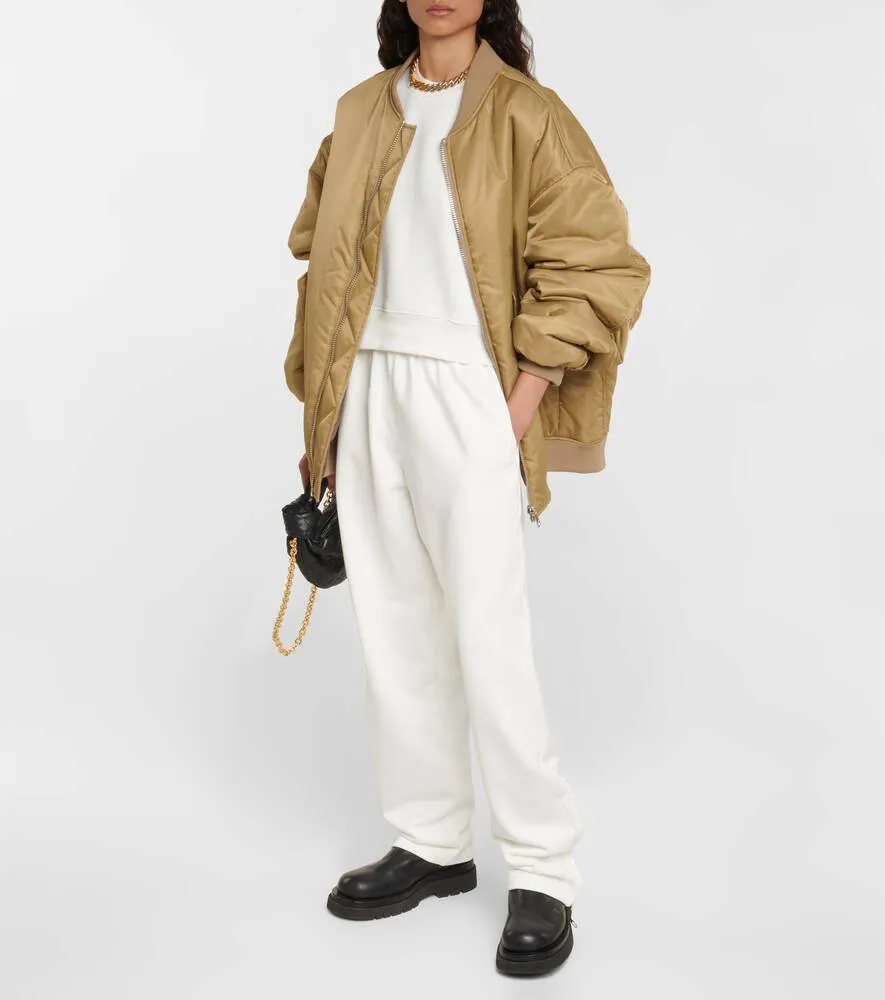 Fleece sweatshirt from collaboration with Hailey Bieber HB WARDROBEYC, white