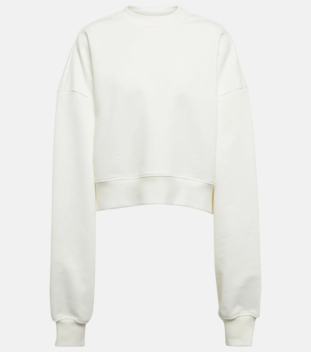 Fleece sweatshirt from collaboration with Hailey Bieber HB WARDROBEYC, white