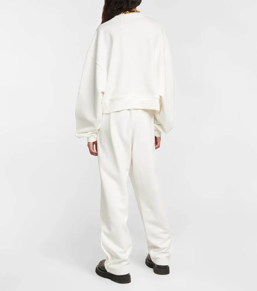 Fleece sweatshirt from collaboration with Hailey Bieber HB WARDROBEYC, white