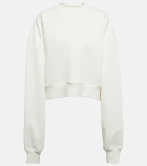 Fleece sweatshirt from collaboration with Hailey Bieber HB WARDROBEYC, white