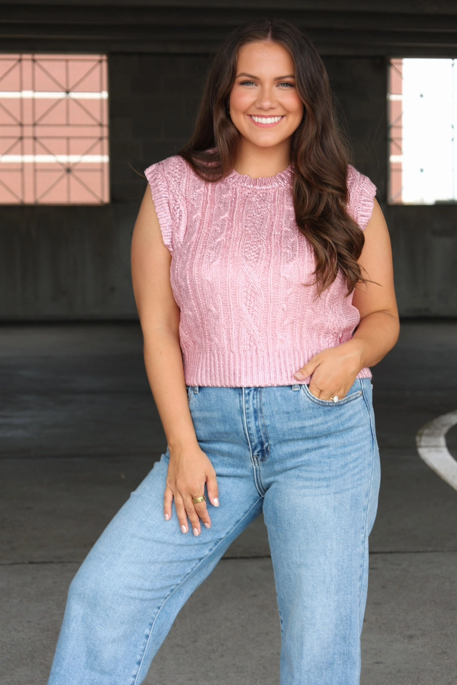 Pop Off Cropped Sweater (FINAL SALE) Tailored Silhouette Garment Dyed Finish