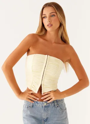 NeutralPalette SeamFree Knitting Christy Tube Top - Ivory