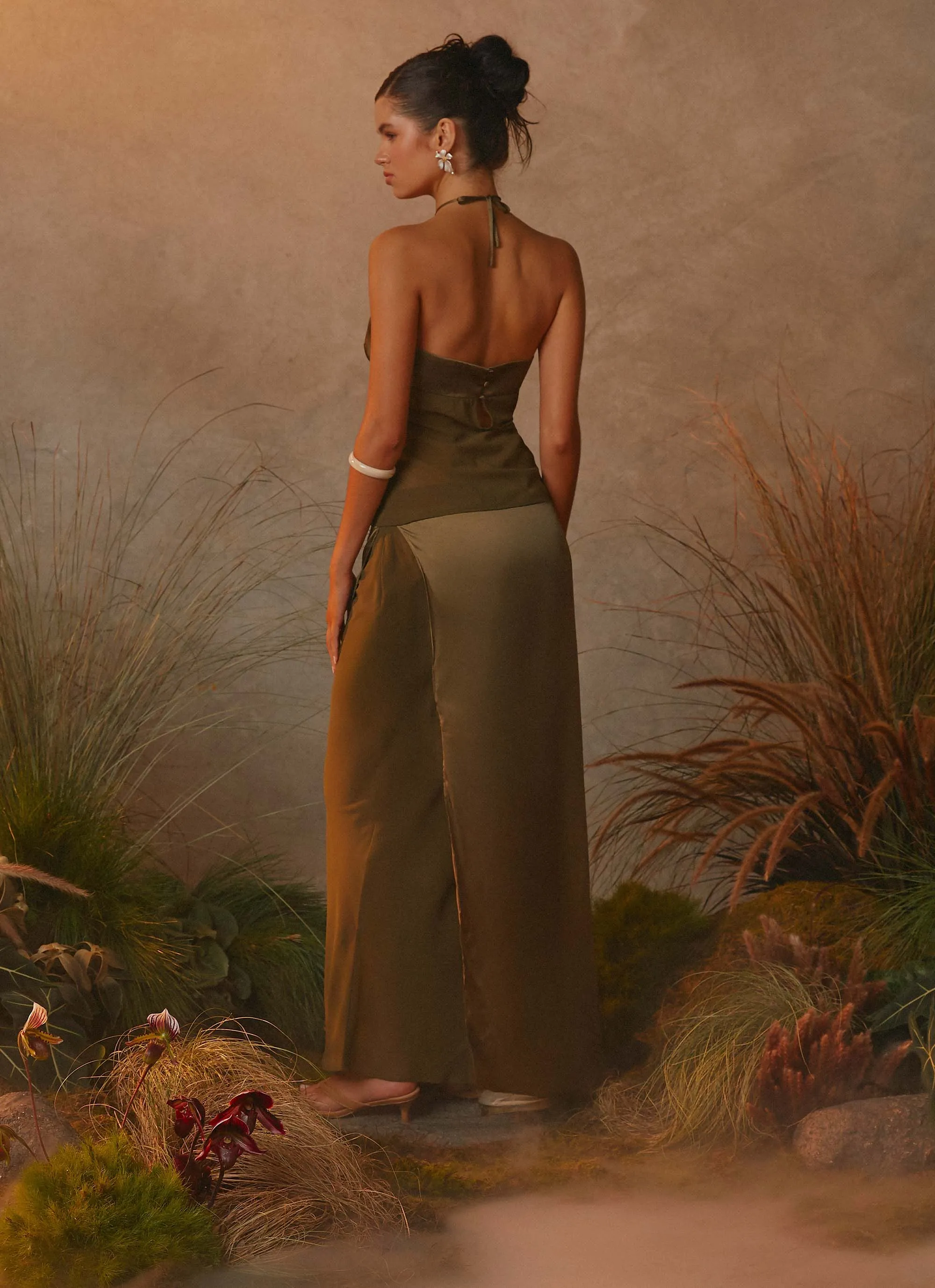 CompressionFit ReinforcedEdges Ellyse Top - Khaki