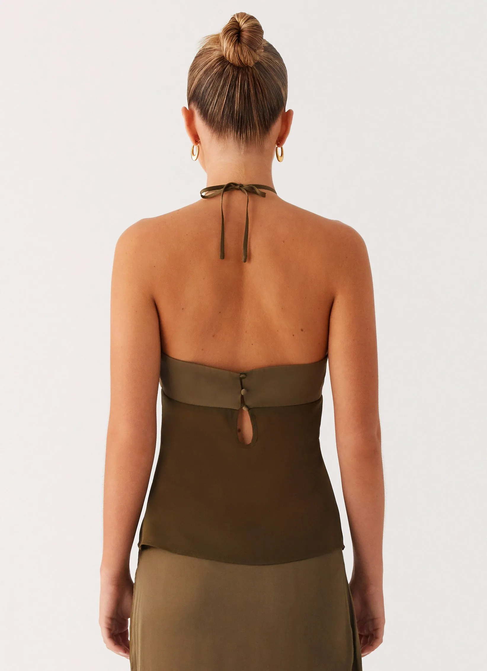 Ellyse Top - Khaki Reversible design