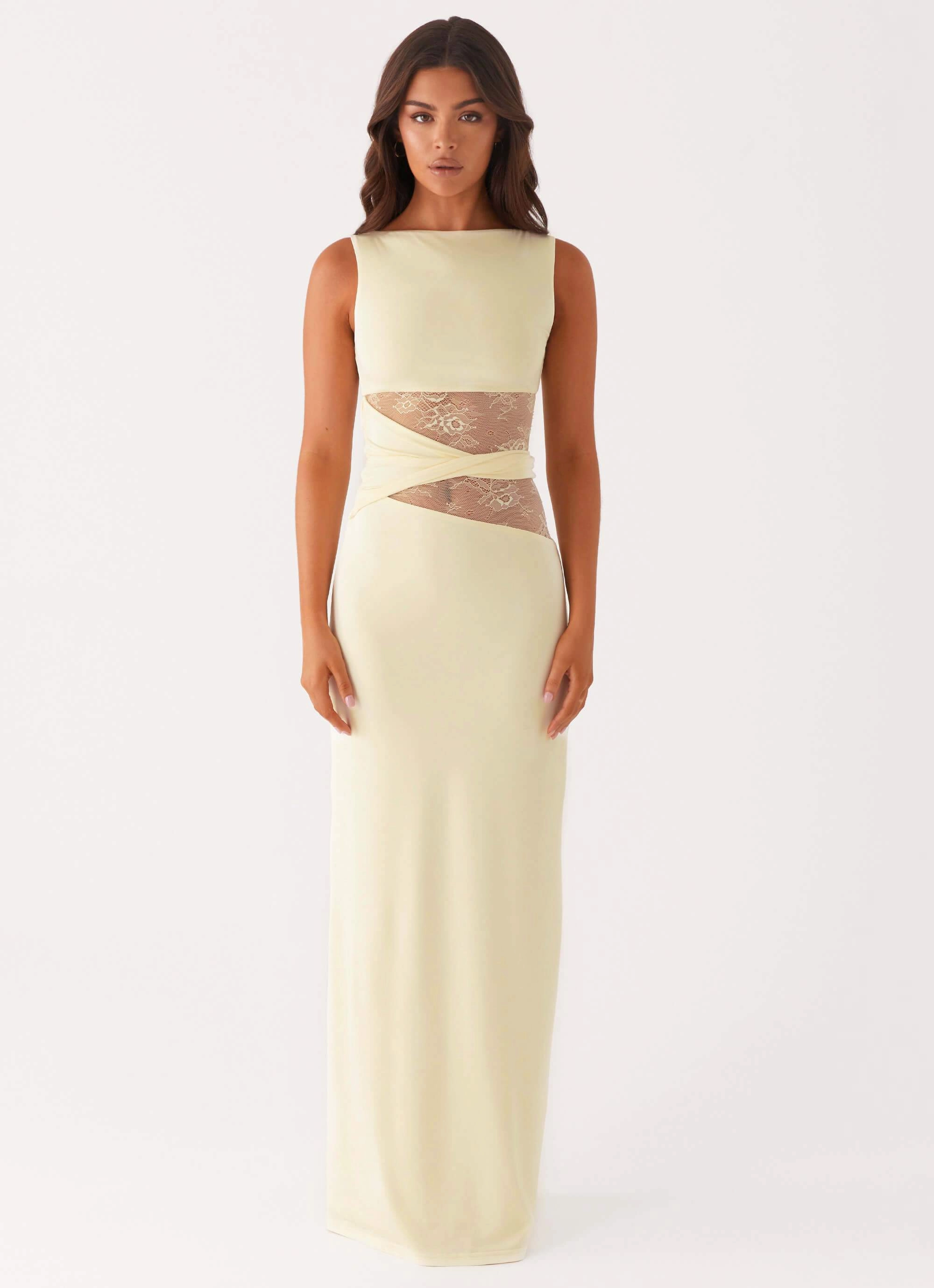 All weather Exclusive-Design Karma Maxi Dress - Yellow