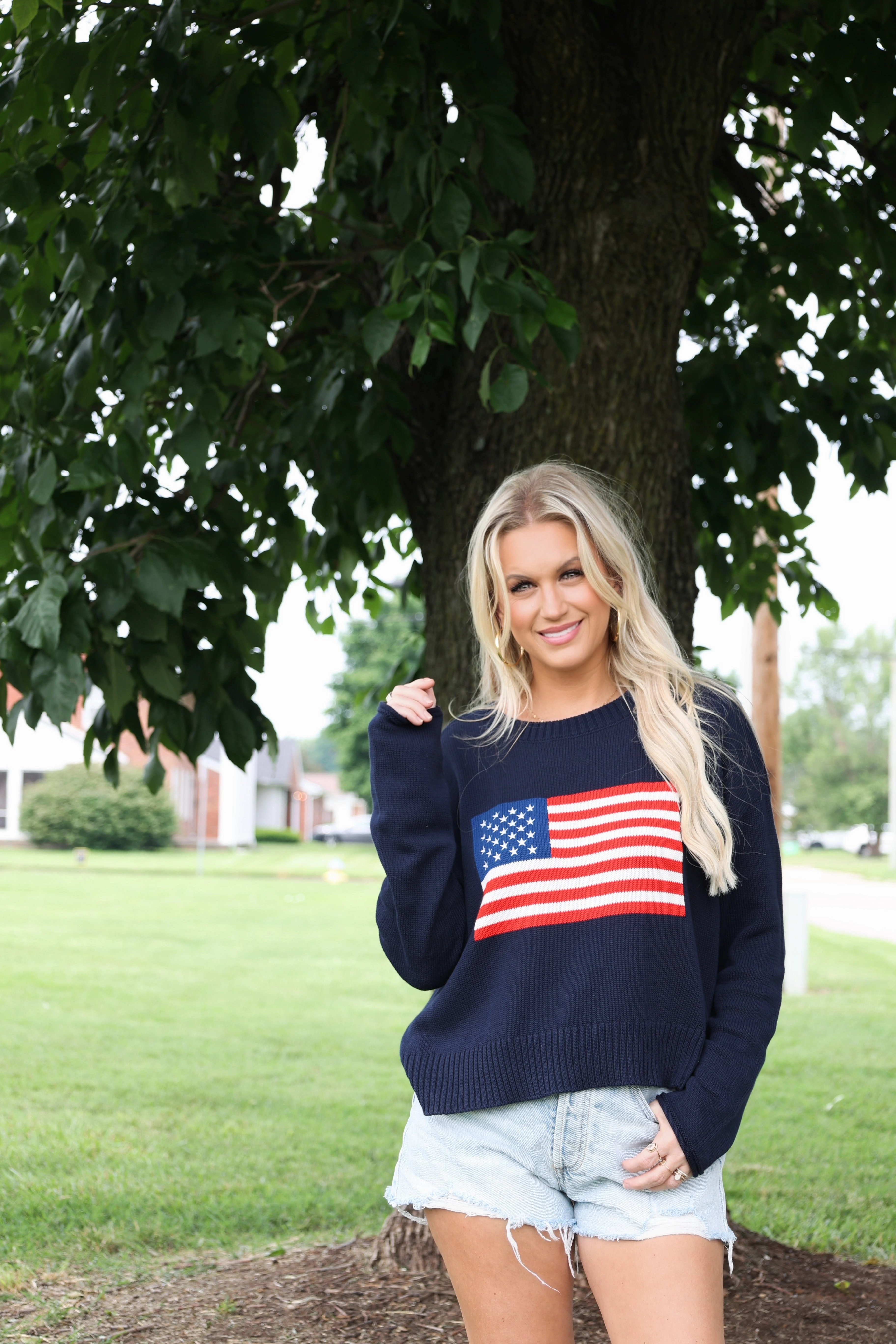 Stylish Dress Sienna Patriot Sweater