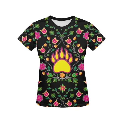 Floral Bearpaw T-shirt for Women/Large Size (USA Size) (