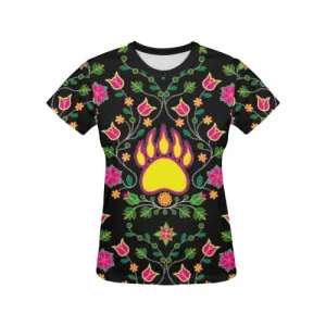Floral Bearpaw T-shirt for Women/Large Size (USA Size) (