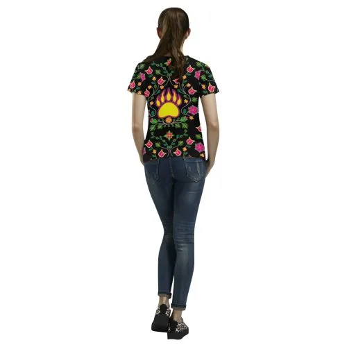 Floral Bearpaw T-shirt for Women/Large Size (USA Size) (