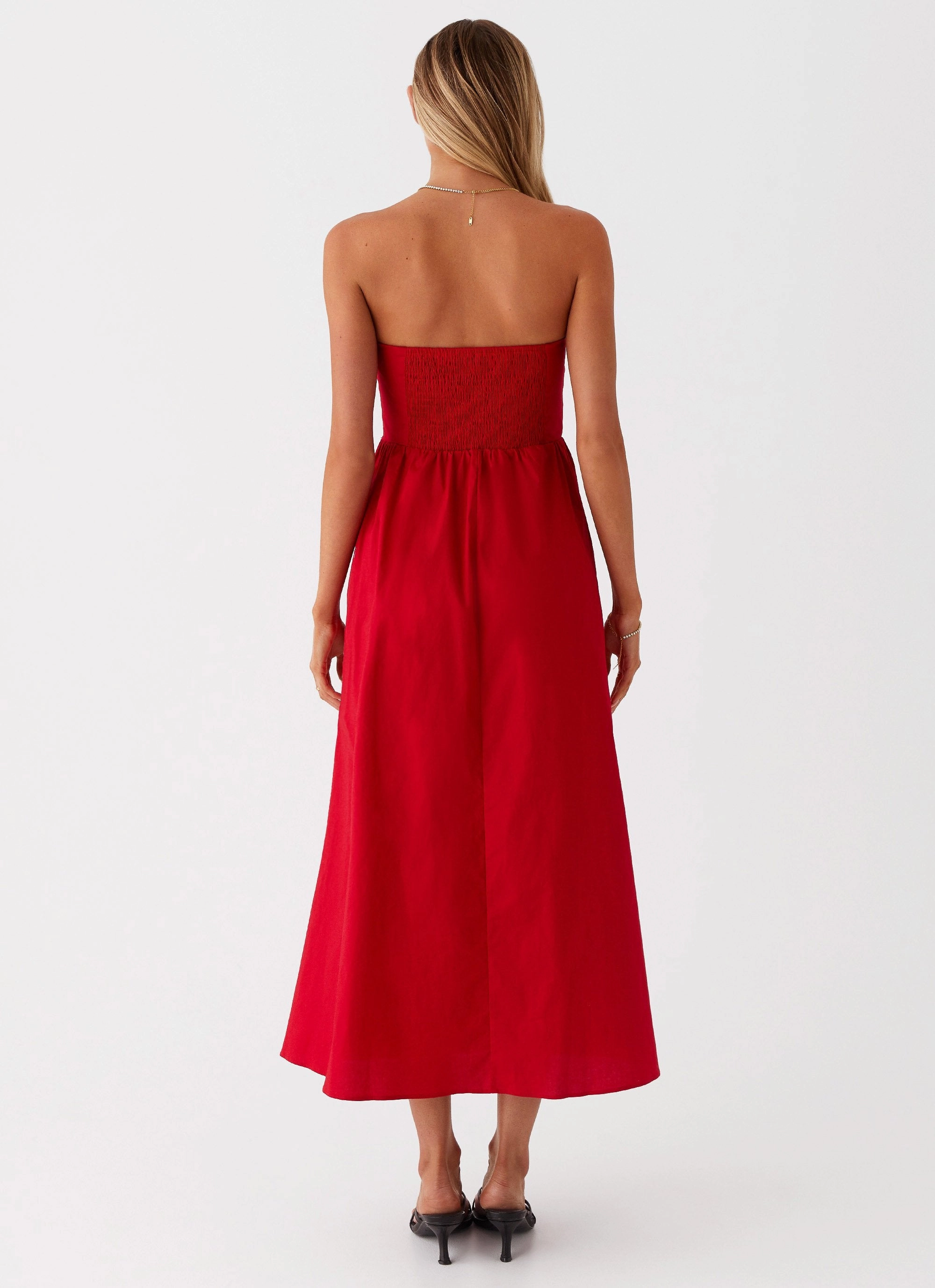 Airy Movement Love Me Later Midi Dress - Red