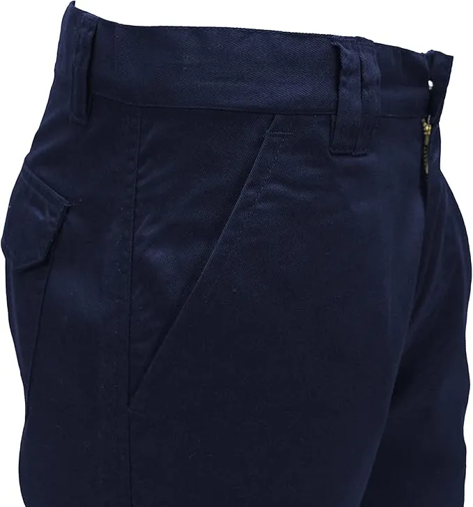 FNT Workwear Multi Pockets Men Cargo Combat Work Trousers Work Pants with Button & Zip Fly