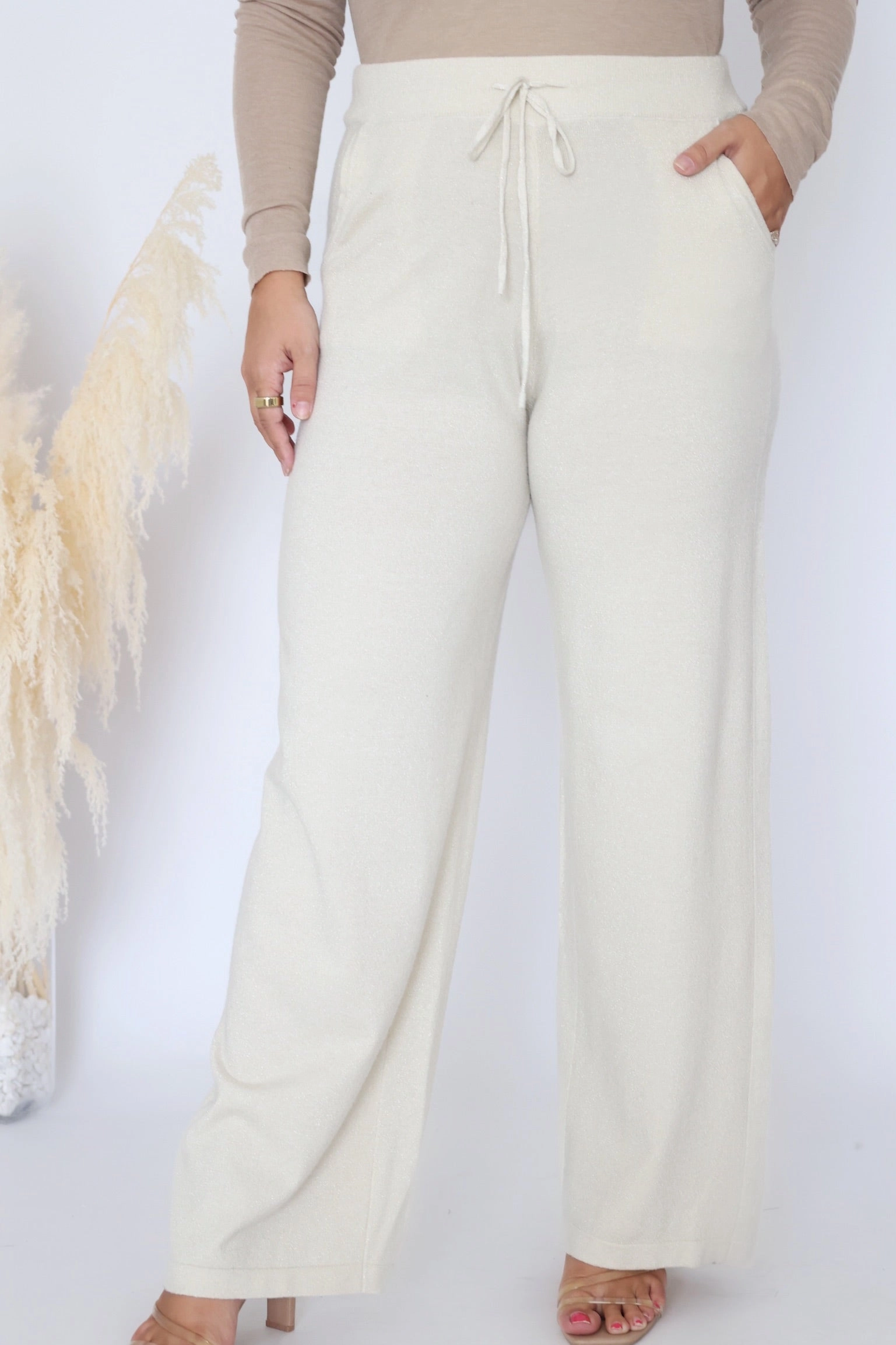 TonalStitching Cold Weather Dance Pants- Champagne (FINAL SALE)