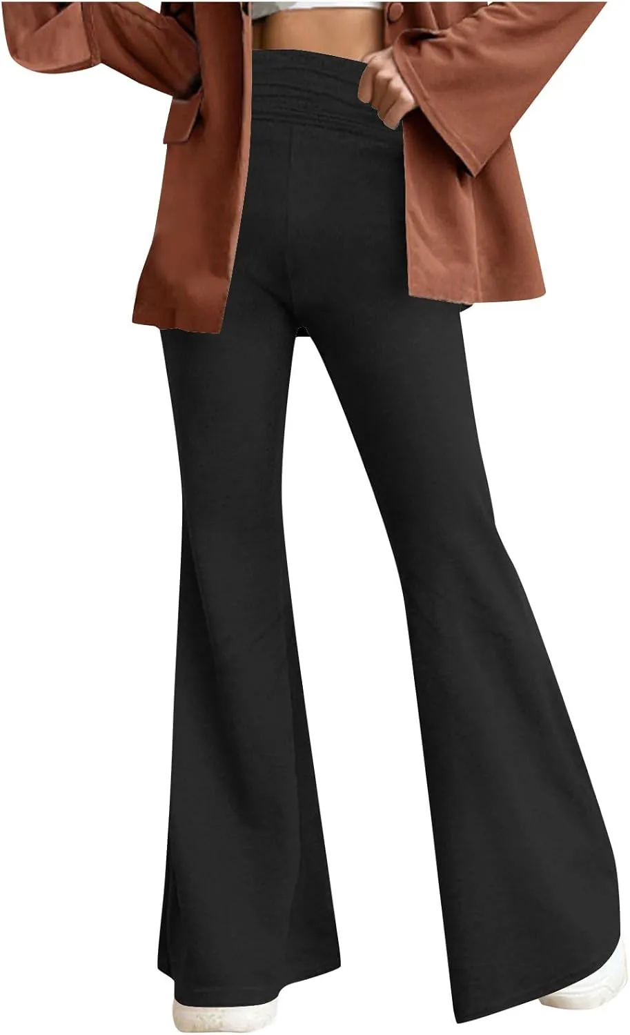 Foldover Yoga Flare Leggings Pants for Women Casual Bootcut Lounge Pant Sofy Comfy Bootcut Bell Bottoms Y2K Outfits