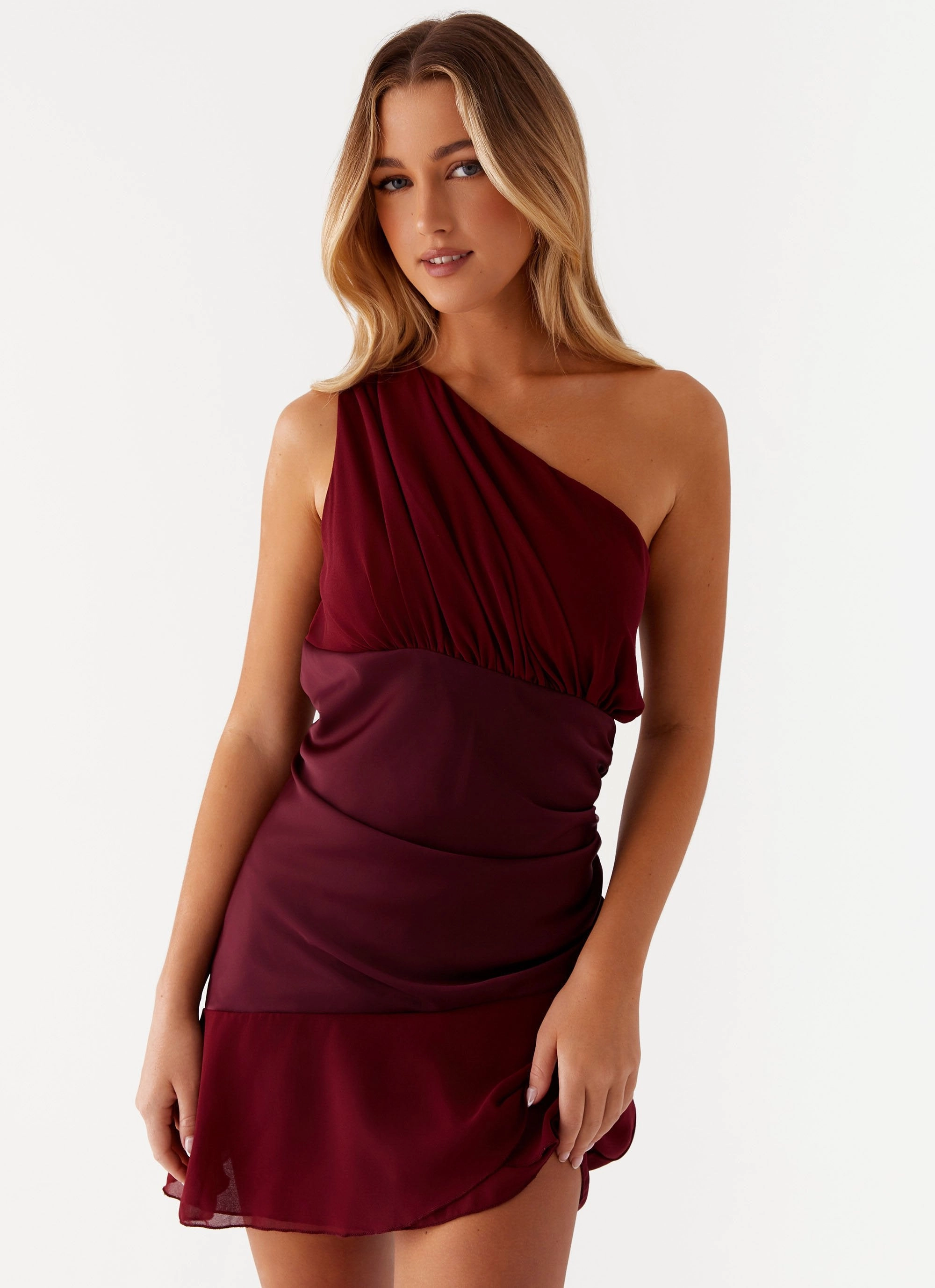 Semi Fit Synergy Mini Dress - Red