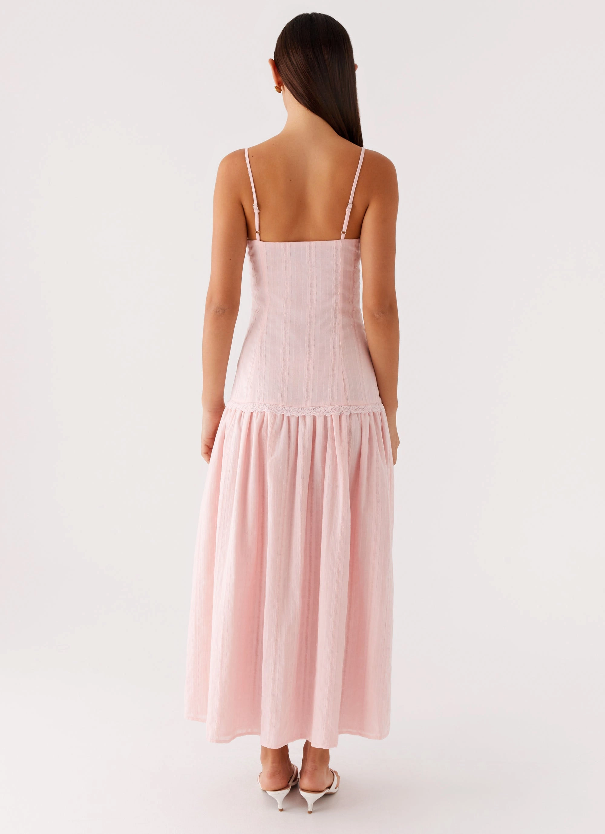 Neutral Mood FlexibleClosure Found You Midi Dress - Pink