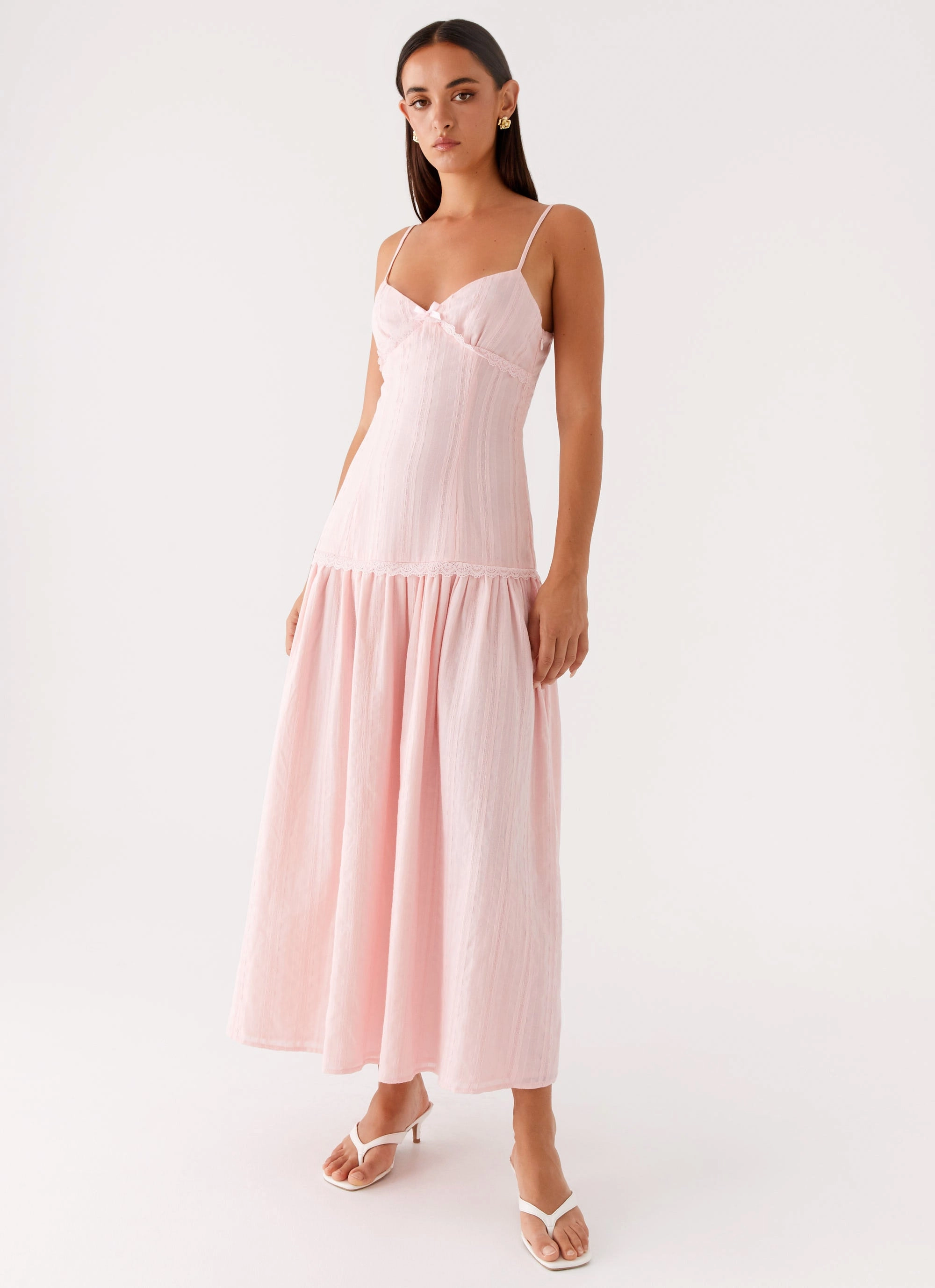 Found You Midi Dress - Pink Vibrant Edge Fresh Tones