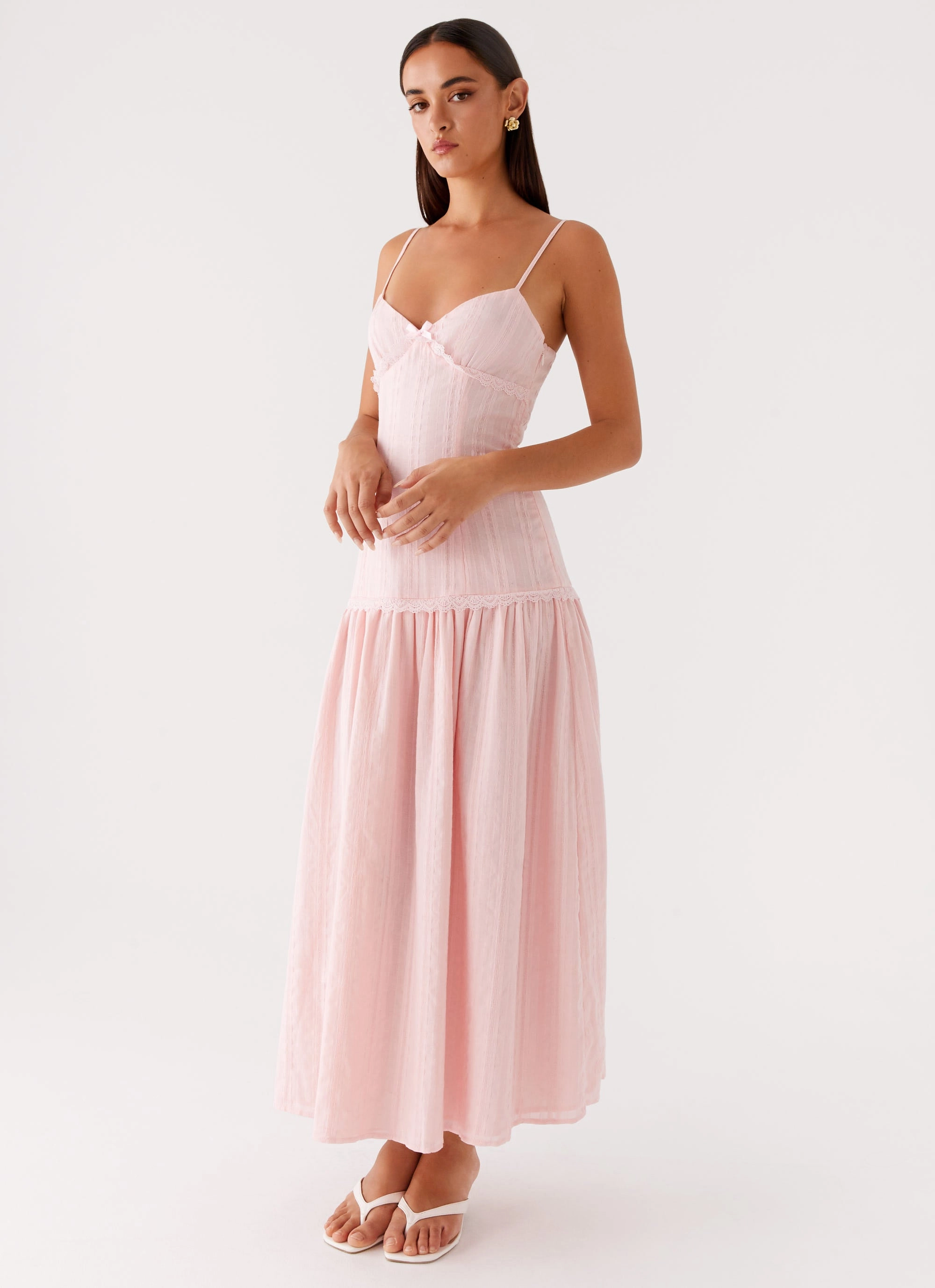 Found You Midi Dress - Pink Seasonal Wear