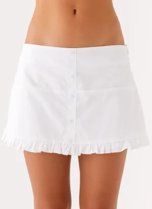 Weekend Ready Bristol Mini Skirt - White