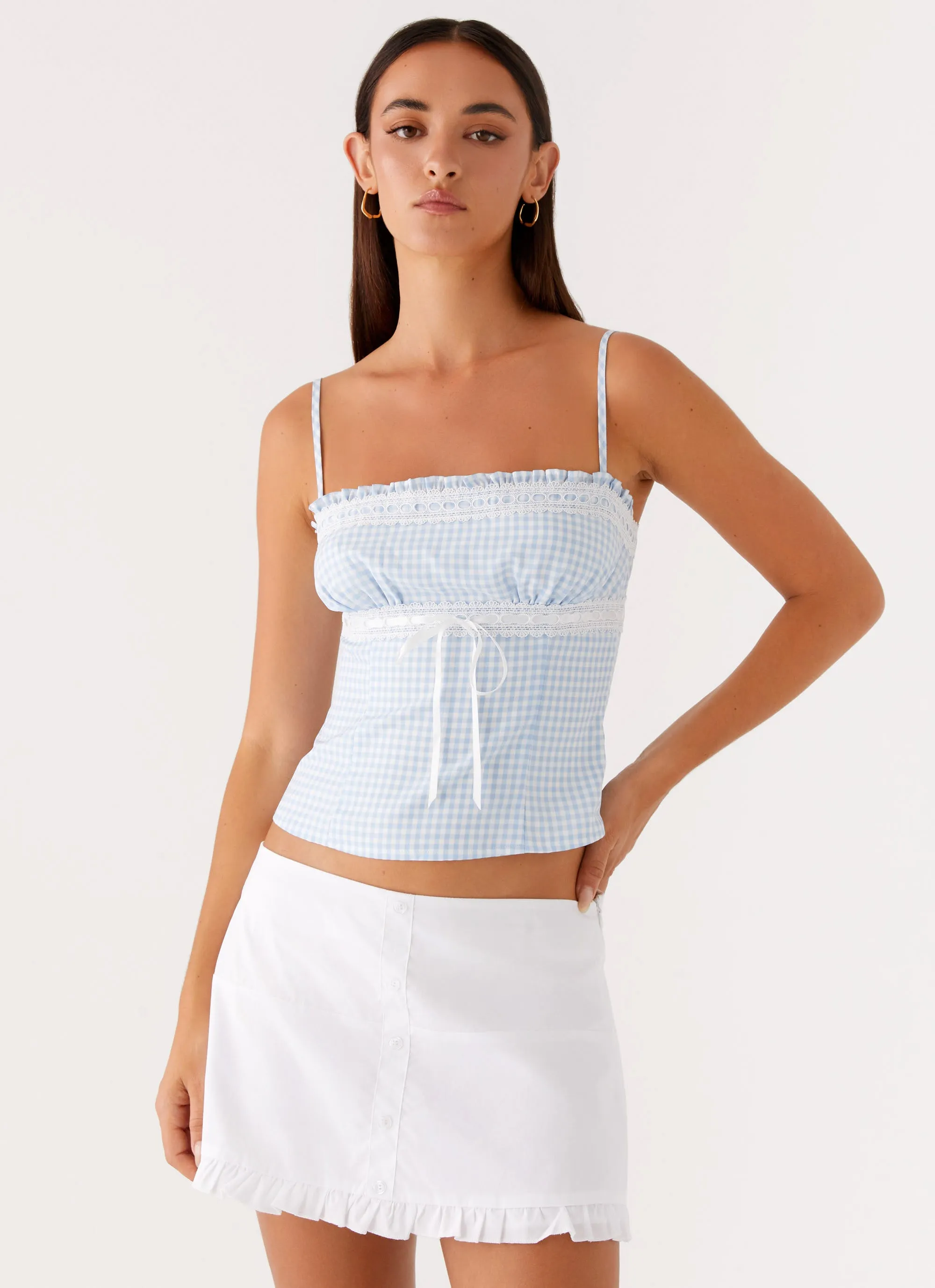 Fast fashion Unisex style Bristol Mini Skirt - White