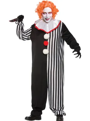 Freaky the Clown Mens Plus Size Halloween Costume
