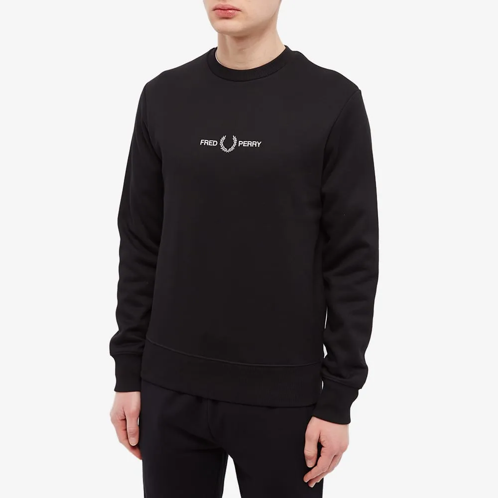 Fred Perry Embroidered Sweatshirt