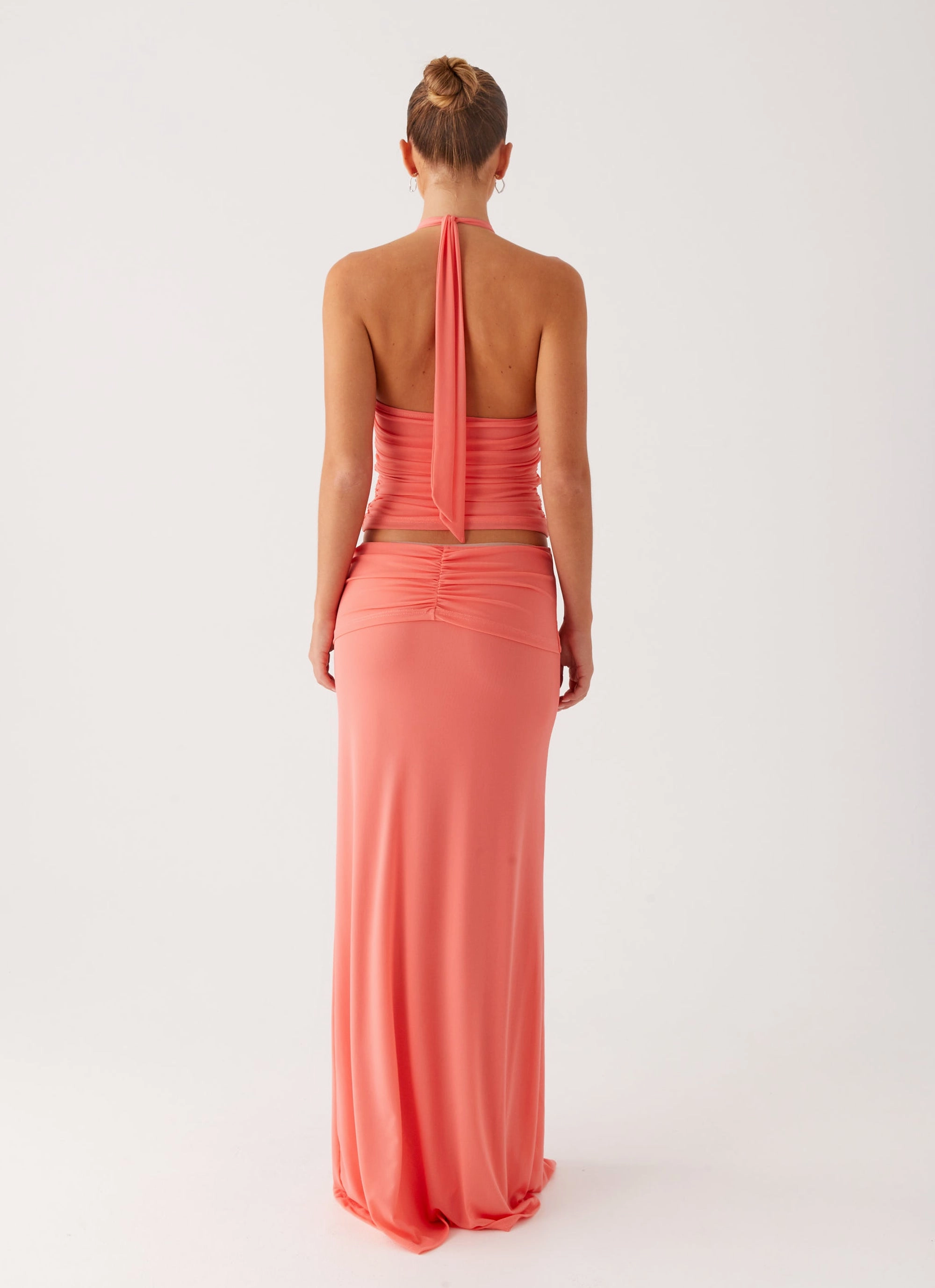 Jayce Maxi Skirt - Salmon LightweightInsulation ReflectiveTrim