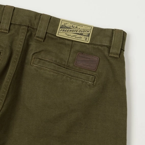 Freenote Cloth Heavyweight 14oz Slub Deck Pant - Army Green Freenote Cloth Heavyweight 14oz Slub Deck Pant - Army Green