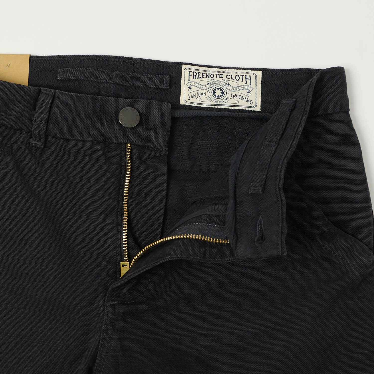 Freenote Cloth Heavyweight 14oz Slub Workers Chino - Black