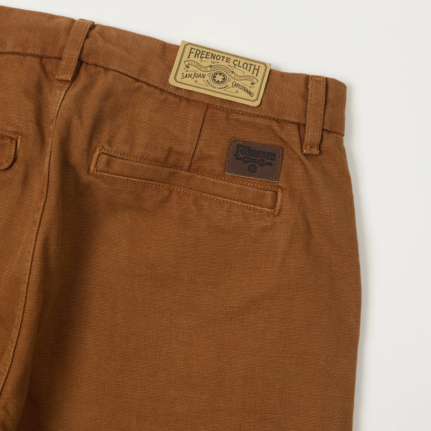 Freenote Cloth Heavyweight 14oz Slub Workers Chino - Rust
