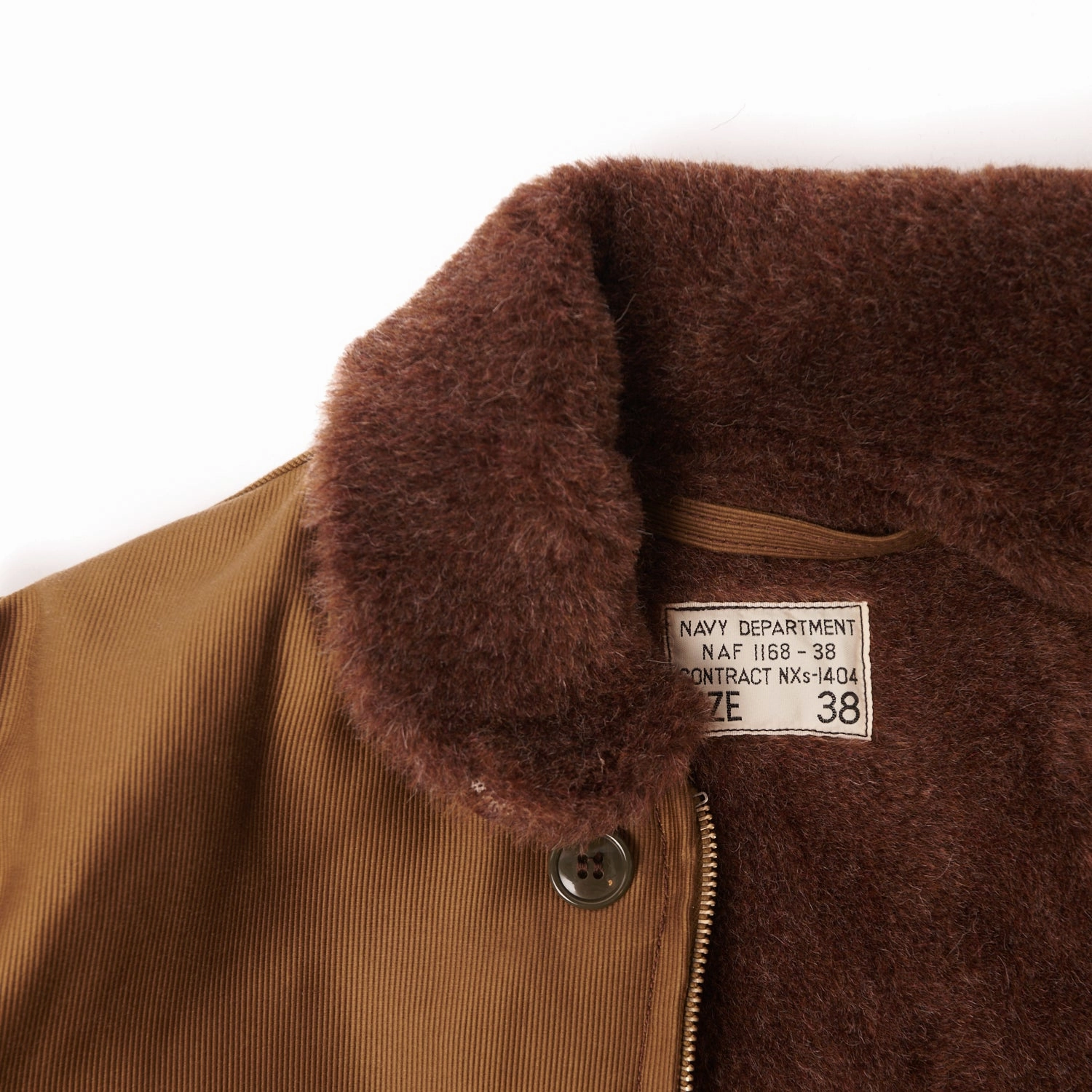 Freewheelers & Co 1940s Type N-1 Deck Jacket - Dark Khaki/Beige