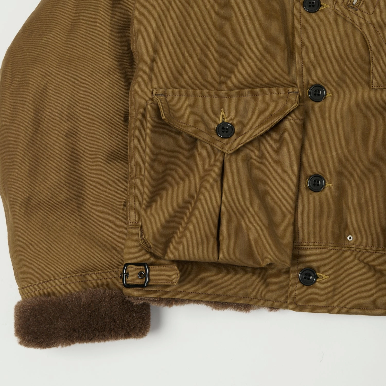 Freewheelers & Co 'Winter Aviators' Jacket - Sepia Brown