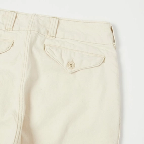 Freewheelers & Co Aviators Trouser - Yarn-Dyed Raw White Freewheelers & Co Aviators Trouser - Yarn-Dyed Raw White