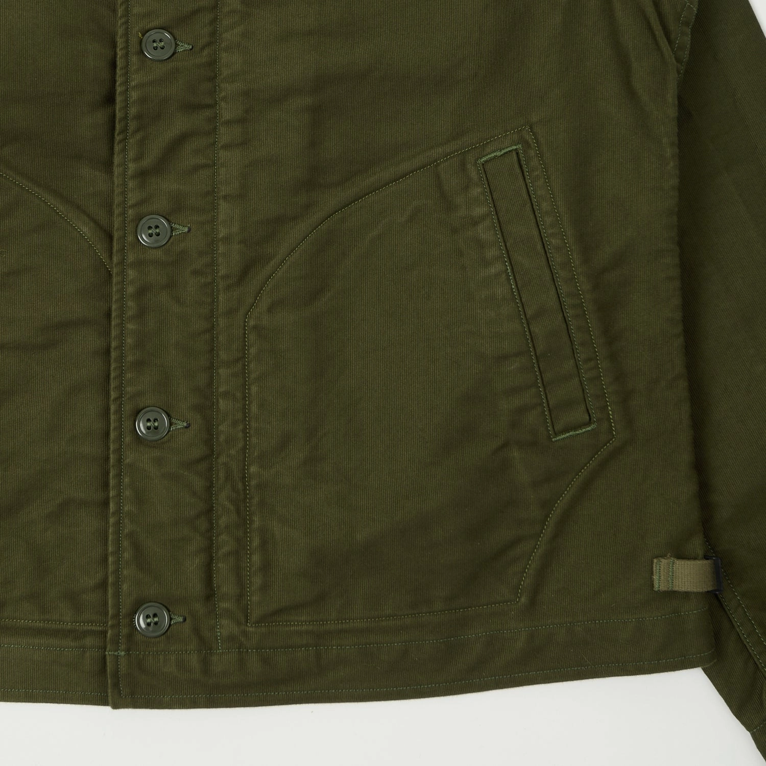 Freewheelers & Co Deck Worker Jacket - Dark Khaki Green