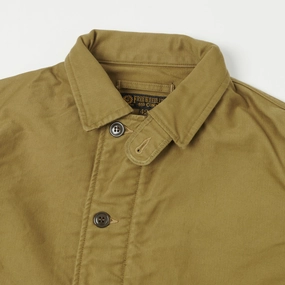 Freewheelers & Co Deck Worker Jacket - Khaki Beige